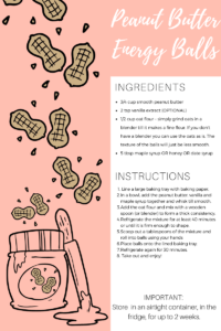 Easy Peanut Butter Energy Balls