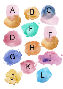 Upper case and lower case matching game